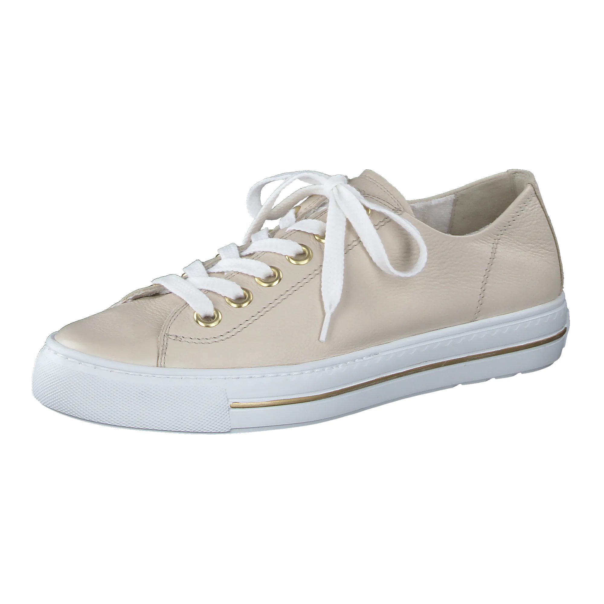 Paul Green Cream Leather trainer 4704 -285