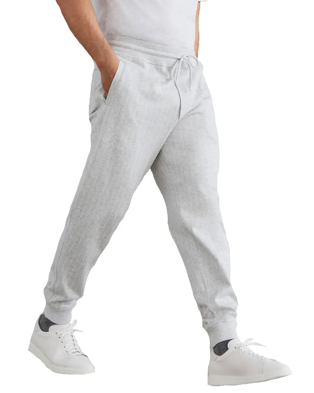 Pearl Grey Jersey Pants