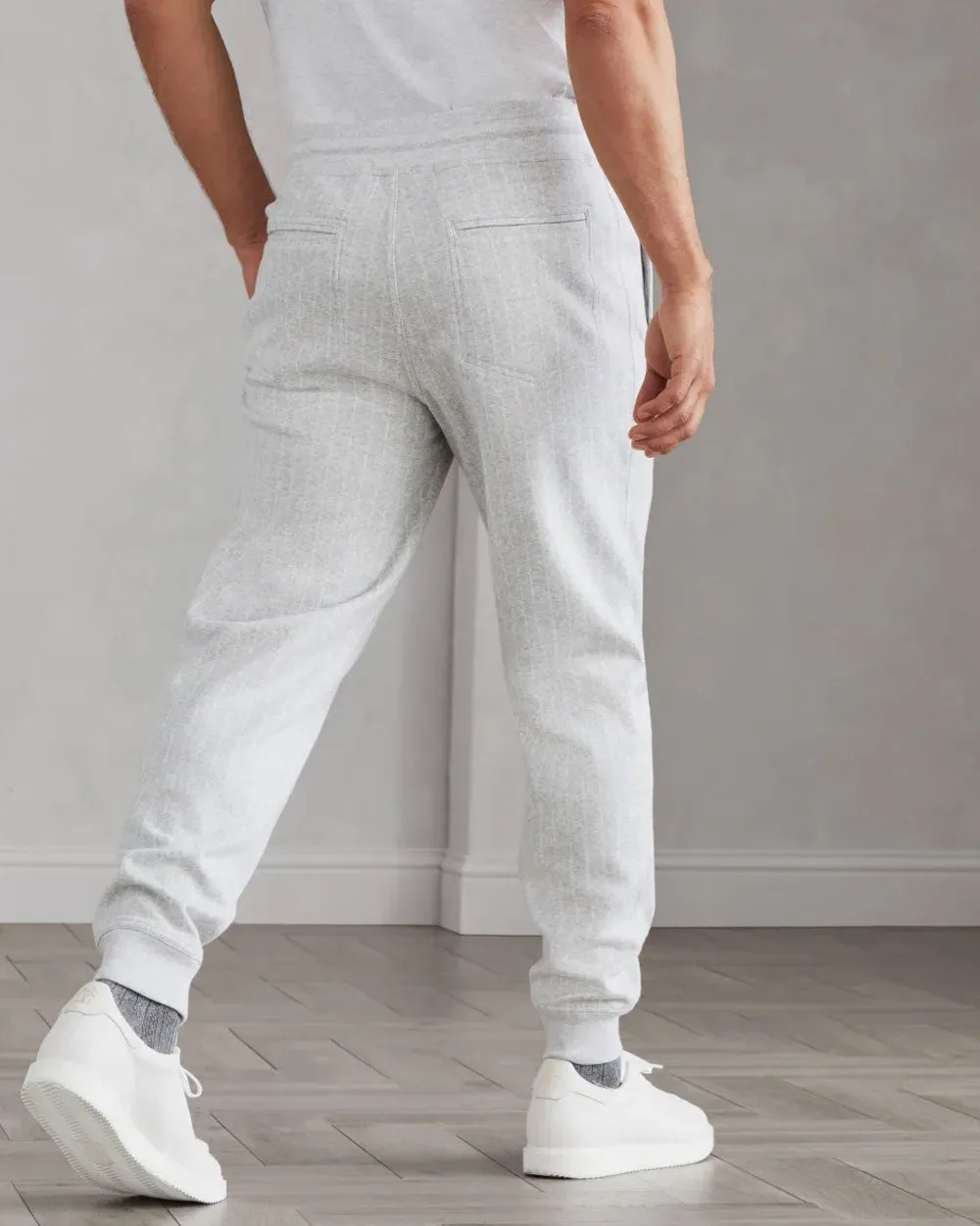 Pearl Grey Jersey Pants