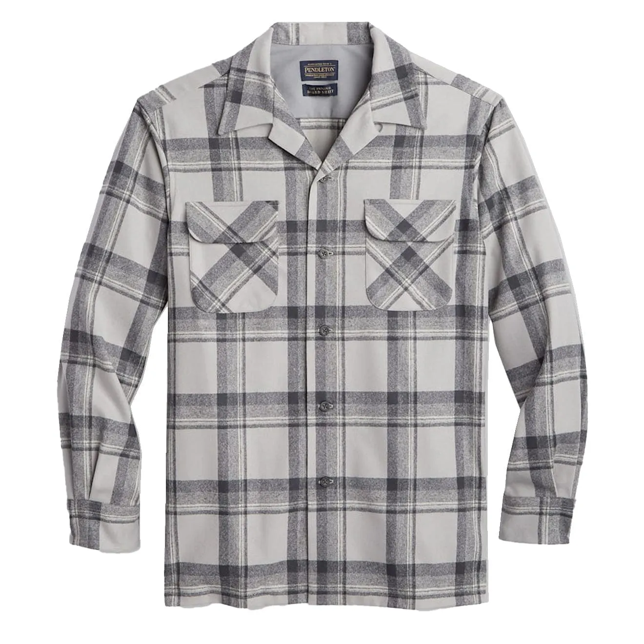 Pendleton Board Shirt Grey Mix Plaid