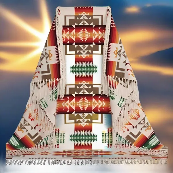 Pendleton Chief Joseph Shawl Robe, Ivory