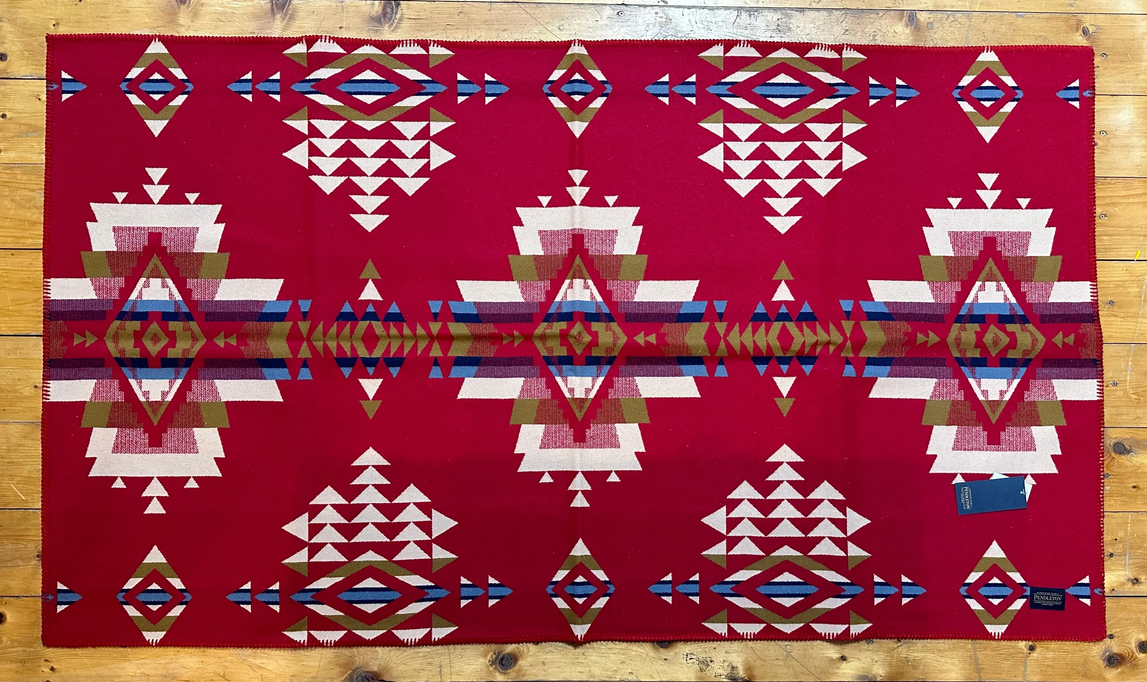 Pendleton Saddle Blanket, Rock Point, Red