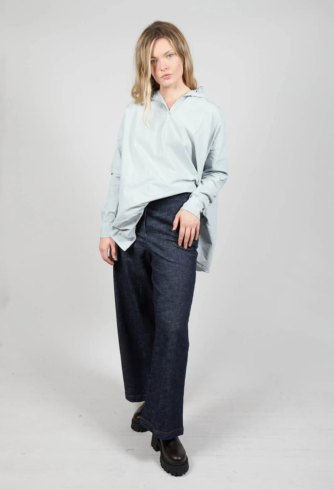 Pierfranca Trousers in Washed Denim