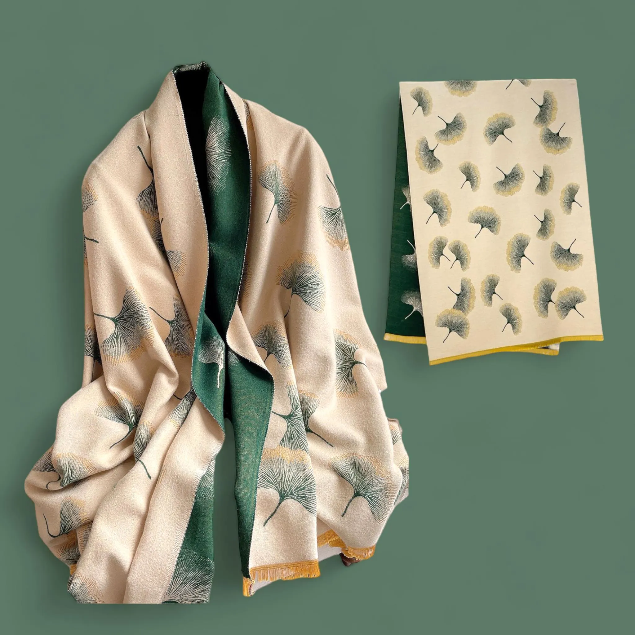 PREORDER WRAP Warm Jacquard Shawl Scarf