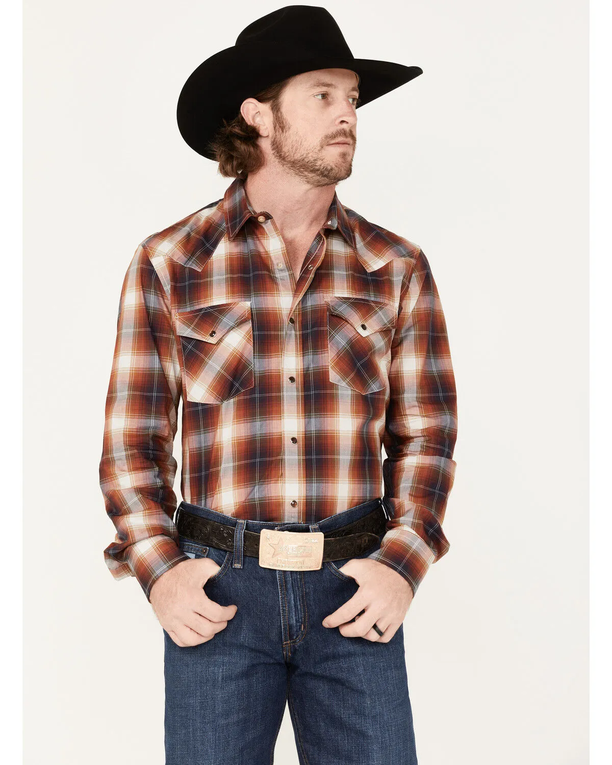 Product Name:  Pendleton Men's Bishop Large Plaid Long Sleeve Western Shirt