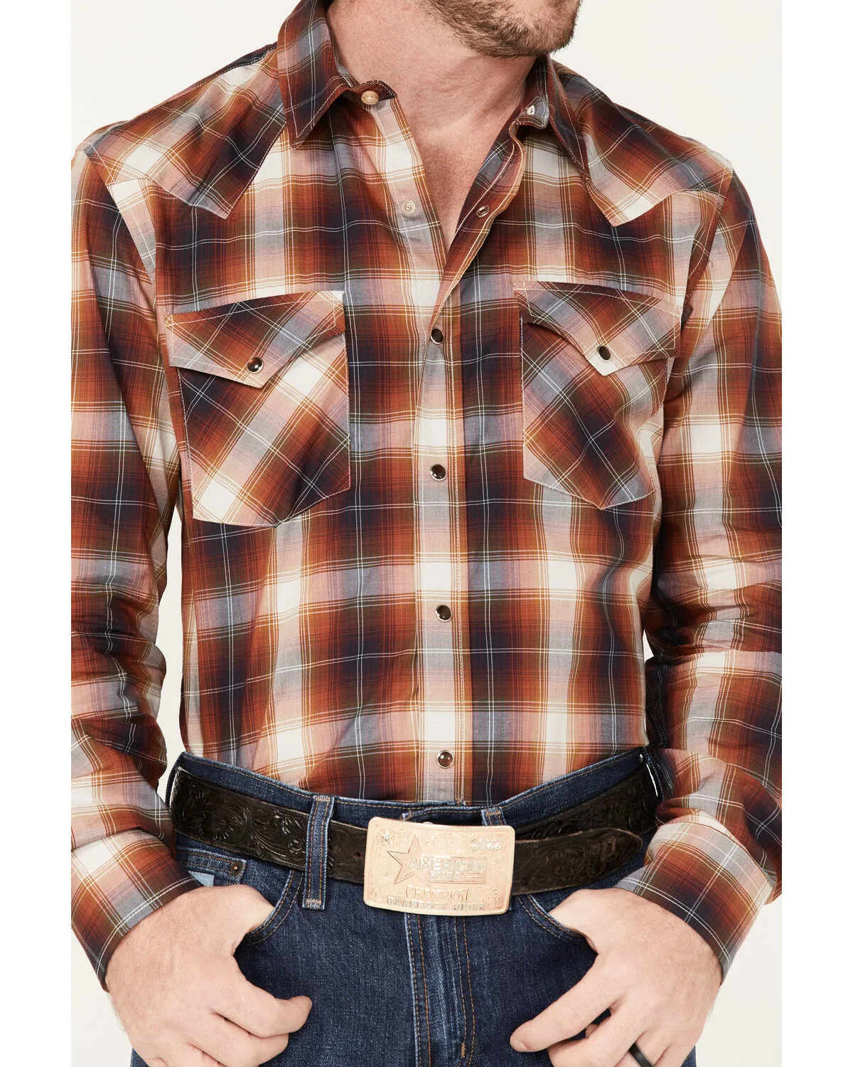 Product Name:  Pendleton Men's Bishop Large Plaid Long Sleeve Western Shirt