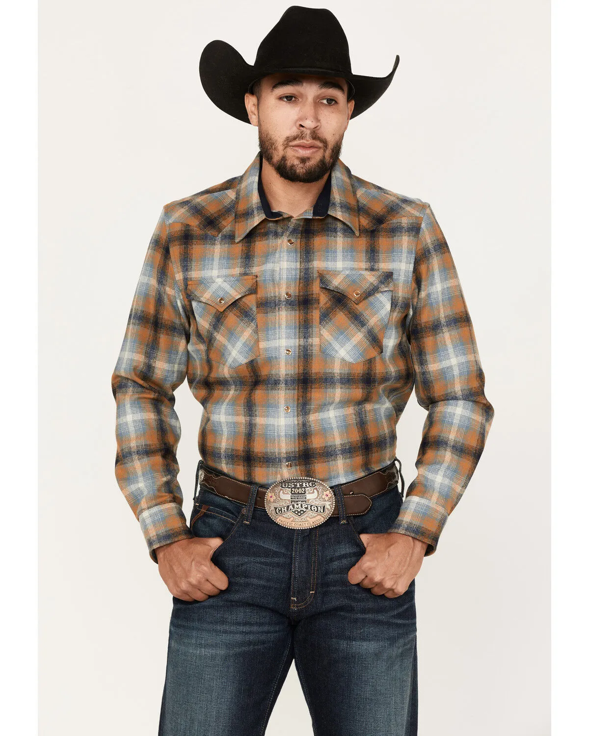 Product Name:  Pendleton Men's Canyon Large Plaid Long Sleeve Western Flannel Shirt