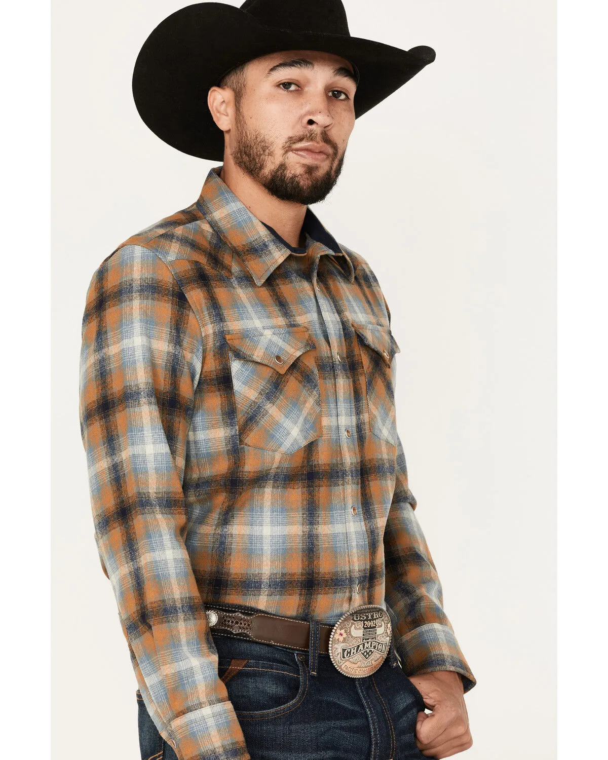 Product Name:  Pendleton Men's Canyon Large Plaid Long Sleeve Western Flannel Shirt