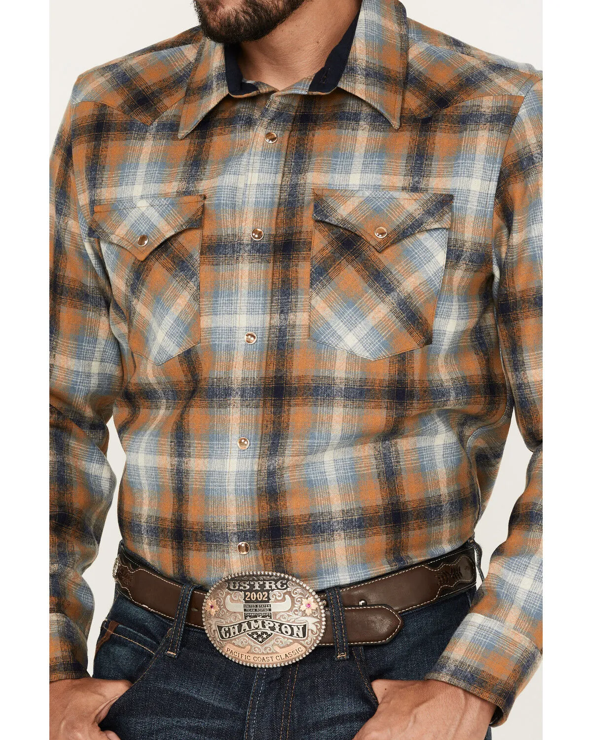 Product Name:  Pendleton Men's Canyon Large Plaid Long Sleeve Western Flannel Shirt