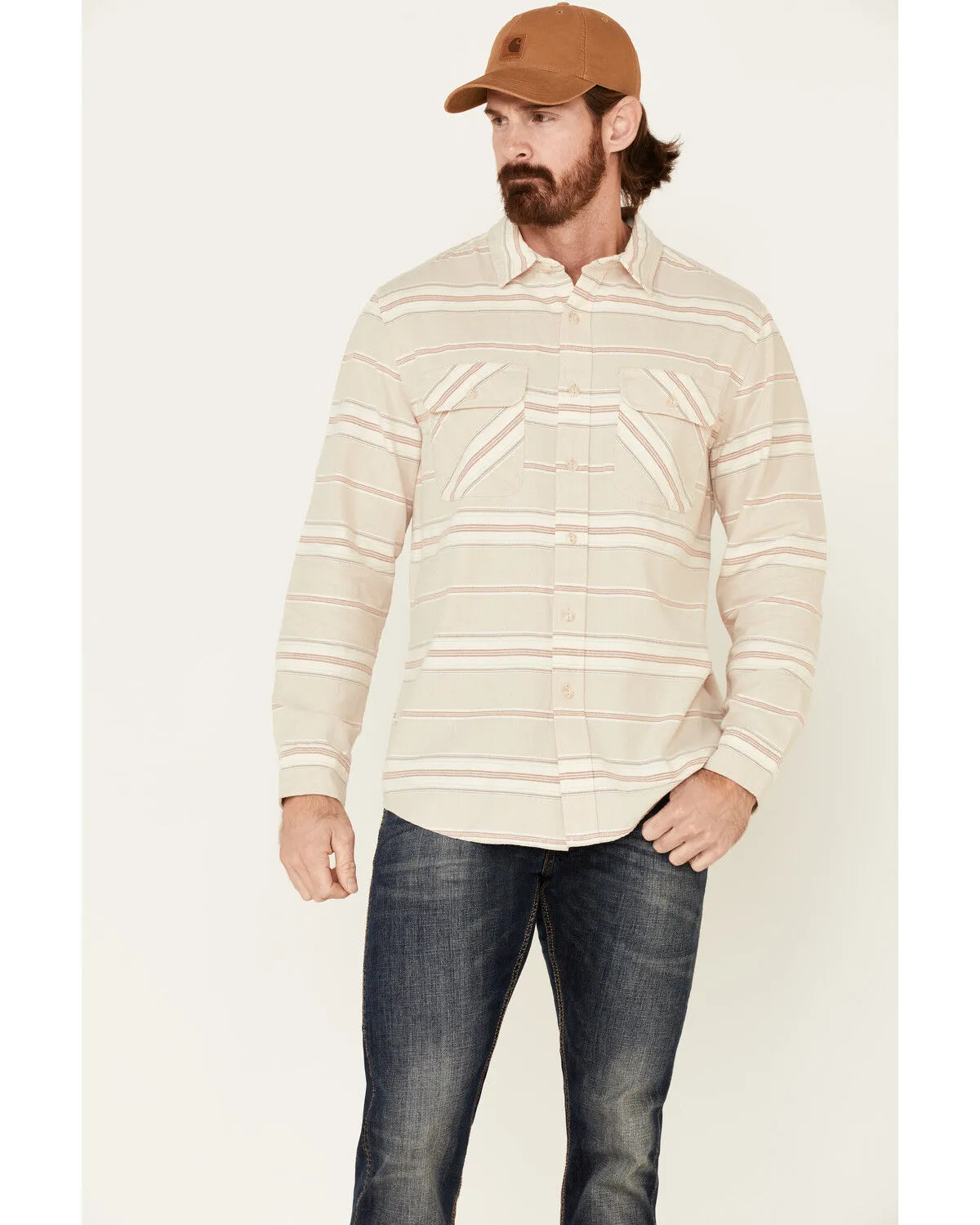 Product Name:  Pendleton Men's Striped Beach Shack Long Sleeve Button Down Western Shirt