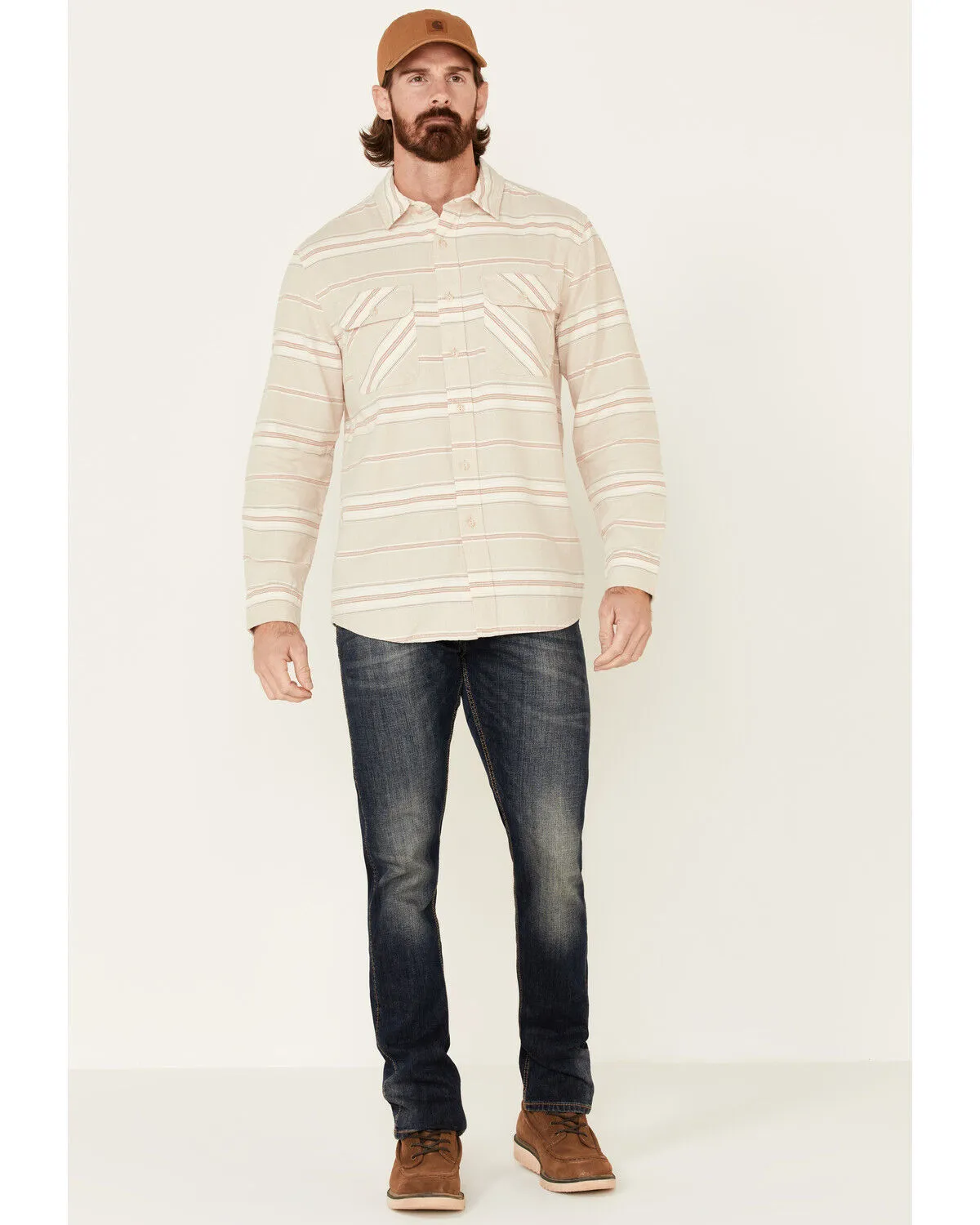 Product Name:  Pendleton Men's Striped Beach Shack Long Sleeve Button Down Western Shirt