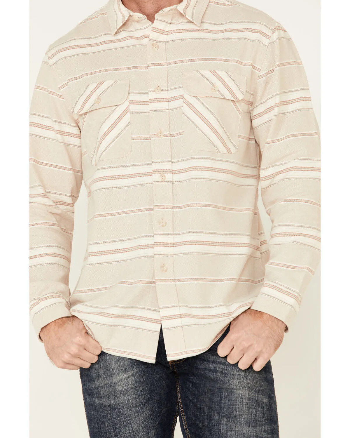 Product Name:  Pendleton Men's Striped Beach Shack Long Sleeve Button Down Western Shirt