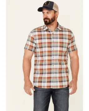 Product Name:  Pendleton Men's Truman Large Multi Plaid Print Short Sleeve Button Down Western Shirt