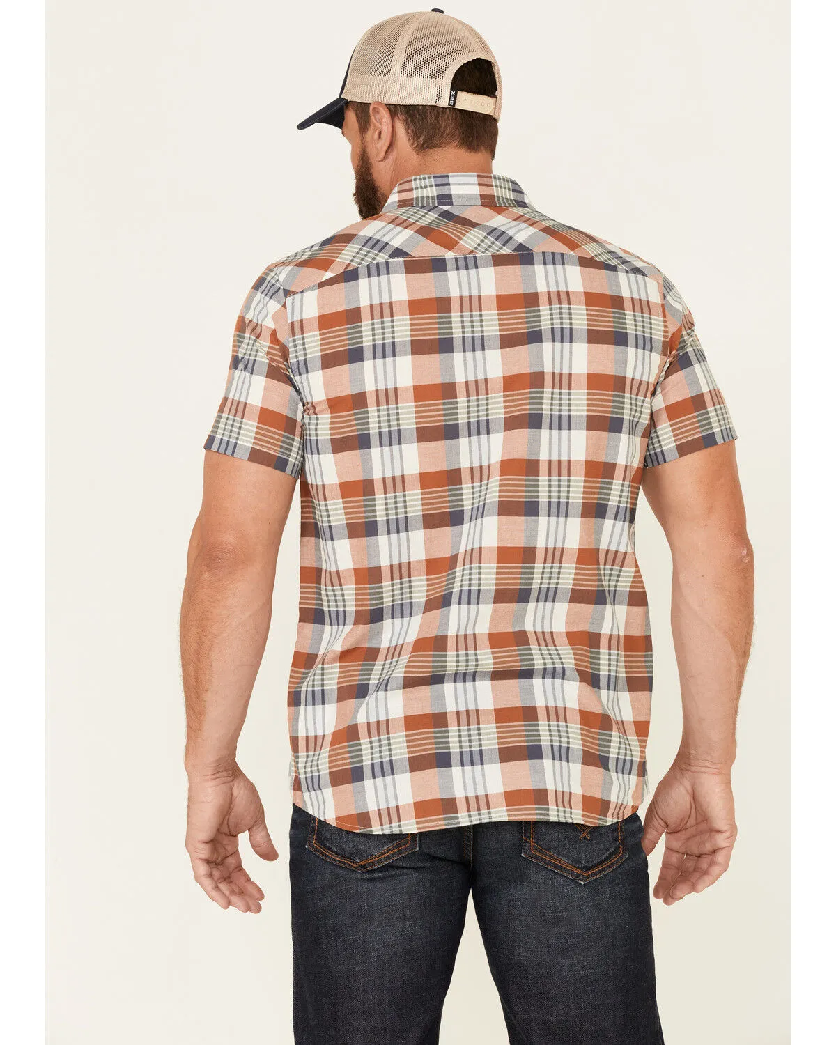 Product Name:  Pendleton Men's Truman Large Multi Plaid Print Short Sleeve Button Down Western Shirt