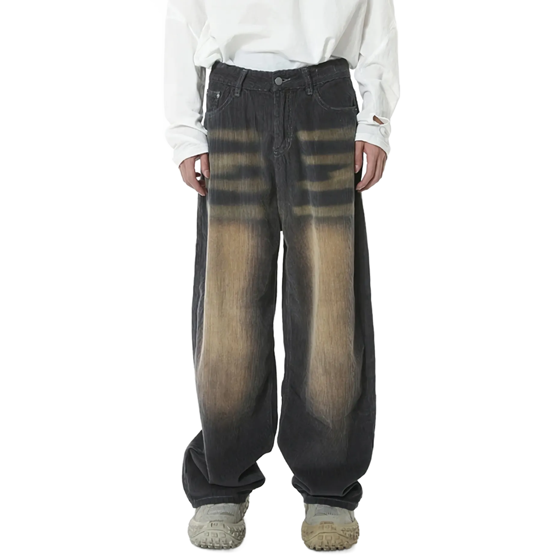 Retro Wash Baggy Corduroy Pants