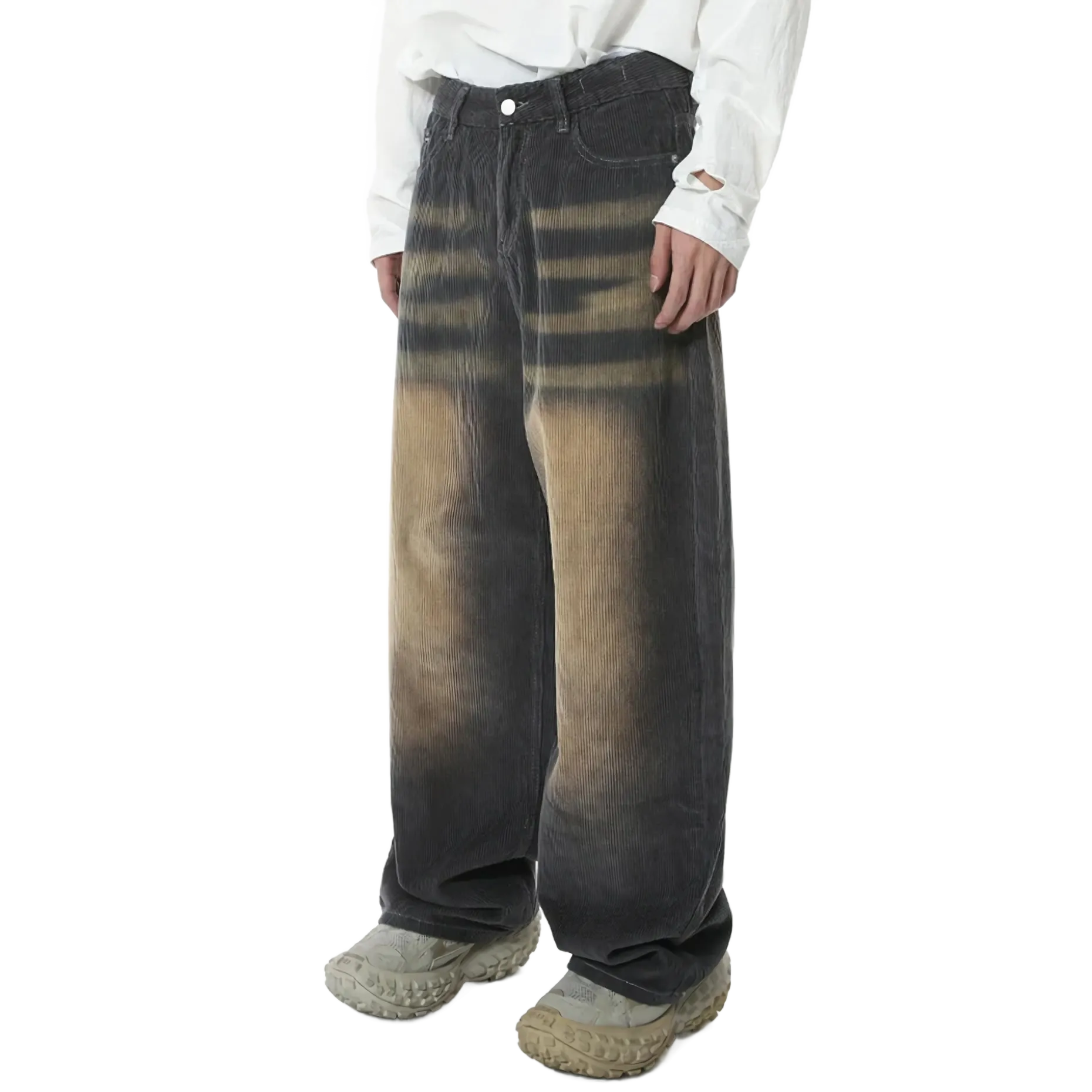 Retro Wash Baggy Corduroy Pants