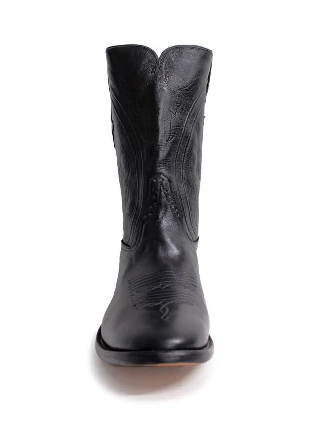 Rios Of Mercedes Mens Black Glazed Buffalo Calf Boots