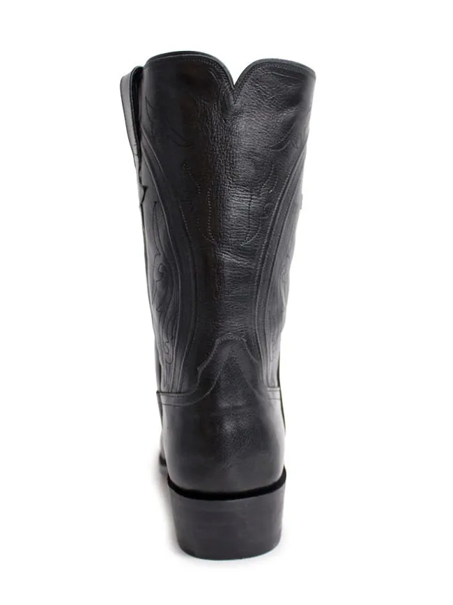 Rios Of Mercedes Mens Black Glazed Buffalo Calf Boots