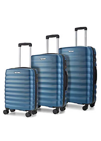 Rock Luggage Berlin Set of 3 8 Wheel Hardshell Suitcases | Kaleidoscope