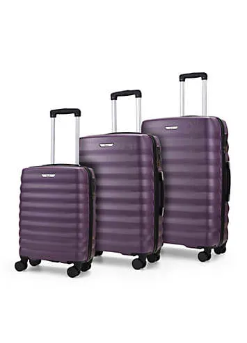 Rock Luggage Berlin Set of 3 8 Wheel Hardshell Suitcases | Kaleidoscope