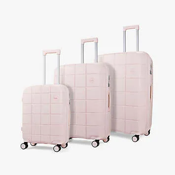 Rock Pixel 3 Piece Set 8 Wheel Hardshell Expandable Suitcases | Kaleidoscope