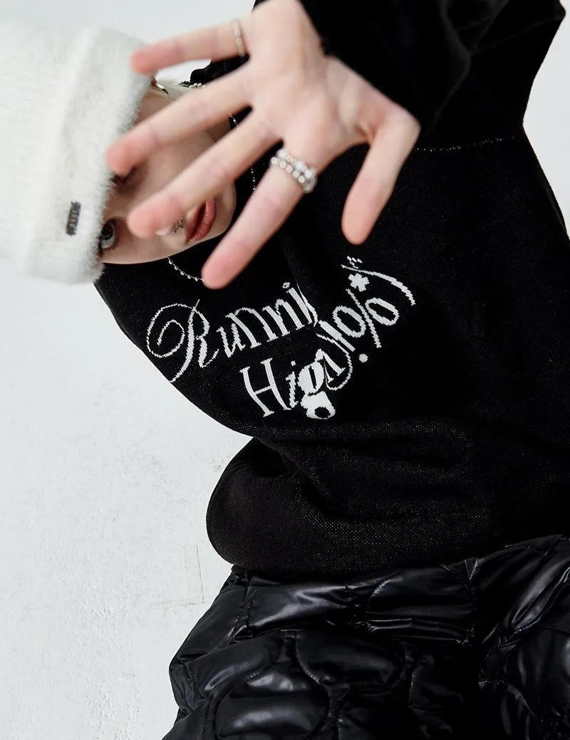 runningHIGH  |Casual Style Street Style Long Sleeves Plain Logo