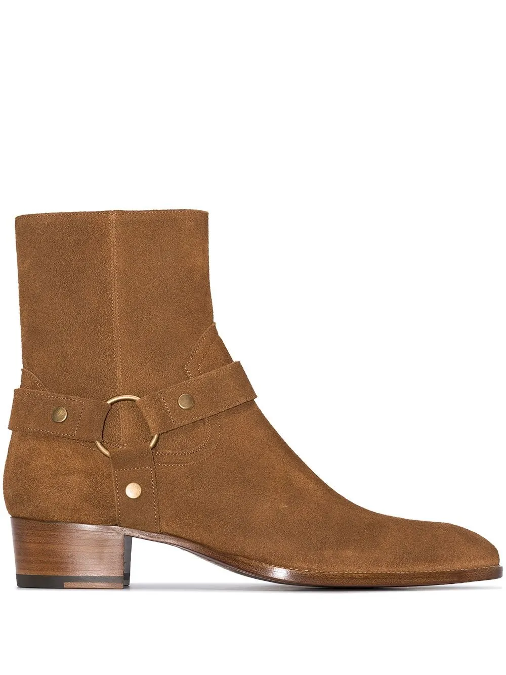 Saint Laurent Bottines Brown Wyatt