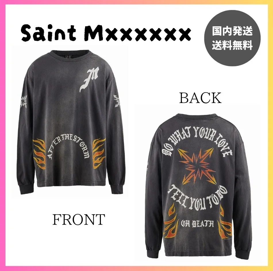 Saint Mxxxxxx  |Unisex Street Style Long Sleeves Long Sleeve T-shirt