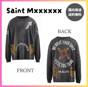 Saint Mxxxxxx  |Unisex Street Style Long Sleeves Long Sleeve T-shirt