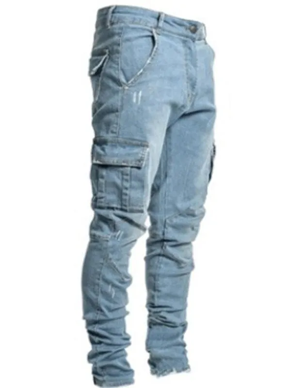 Skinny Cargo Jeans For Men