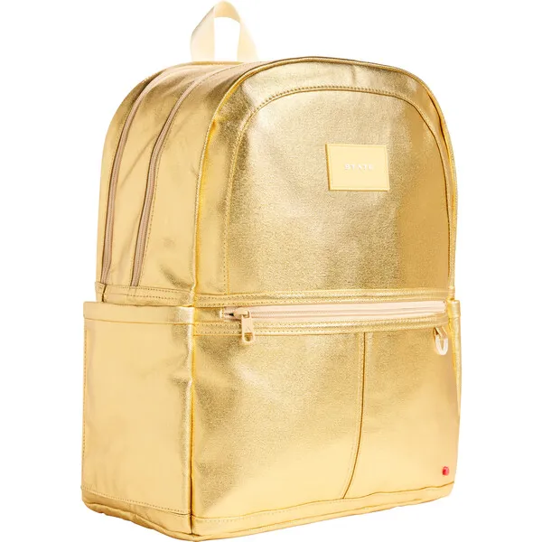 STATE Kane Double Pocket Backpack, Gold