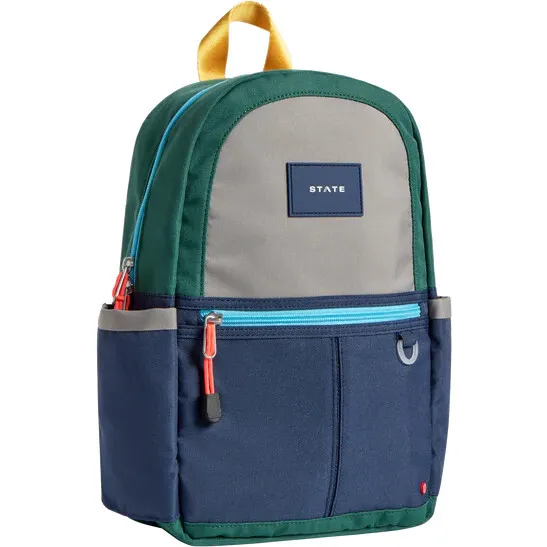 STATE Kane Mini Backpack, Green/Navy