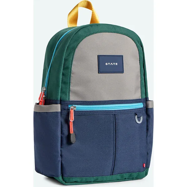 STATE Kane Mini Backpack, Green/Navy