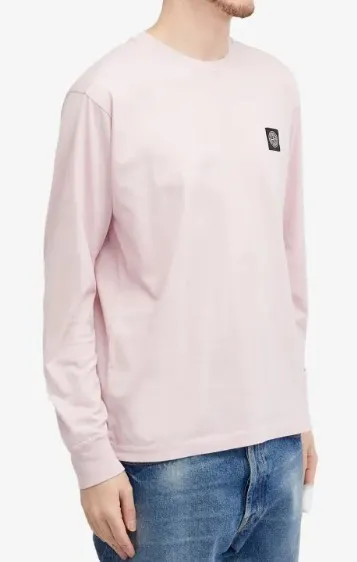 STONE ISLAND  |Crew Neck Long Sleeves Plain Cotton Long Sleeve T-shirt Logo