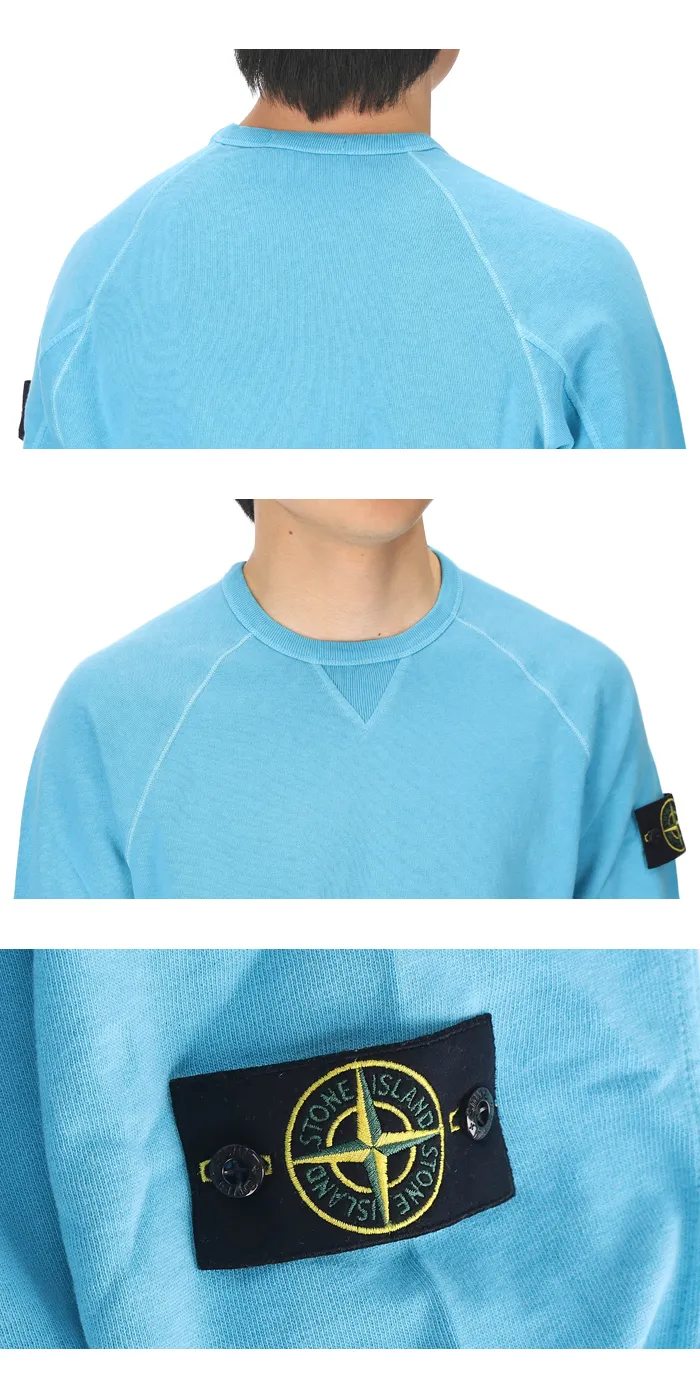 STONE ISLAND  |Crew Neck Street Style Long Sleeves Plain Cotton