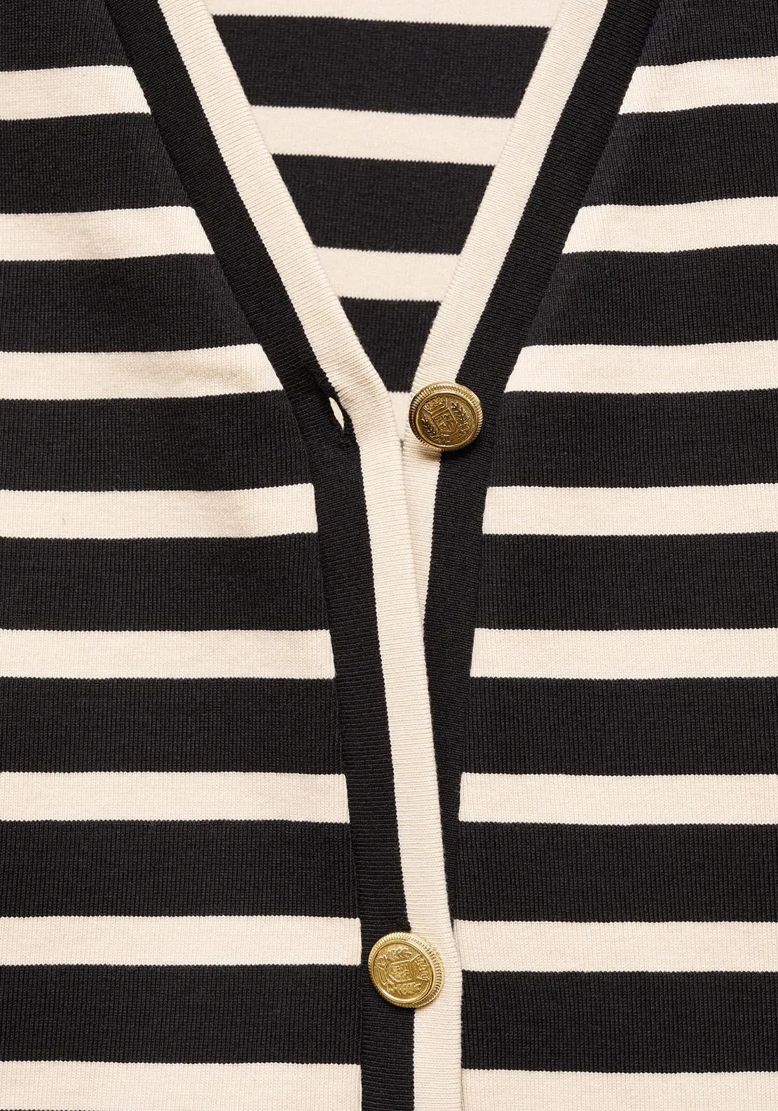 Striped cardigan with buttons