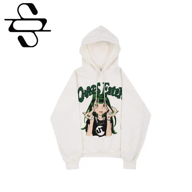 SUNDAYOFFCLUB  |●SUNDAYOFFCLUB● Chaos Eater Heavy Terry Hoodie - Off White