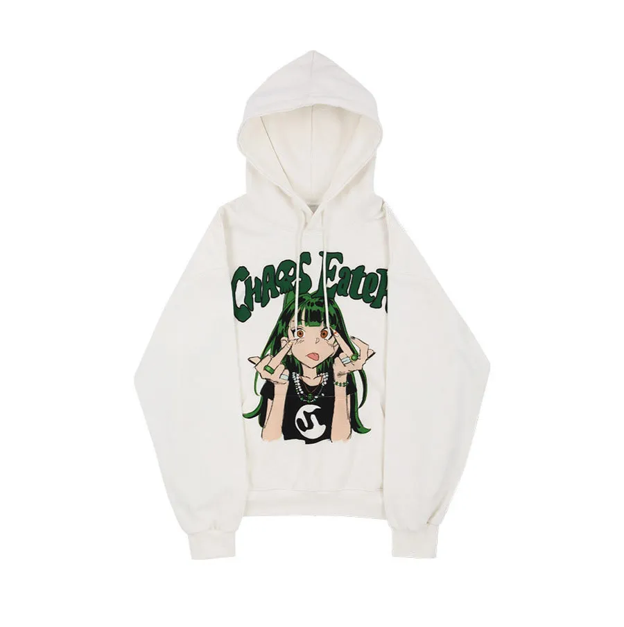 SUNDAYOFFCLUB  |●SUNDAYOFFCLUB● Chaos Eater Heavy Terry Hoodie - Off White