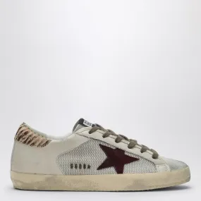 Super-star sneaker with pony skin insert