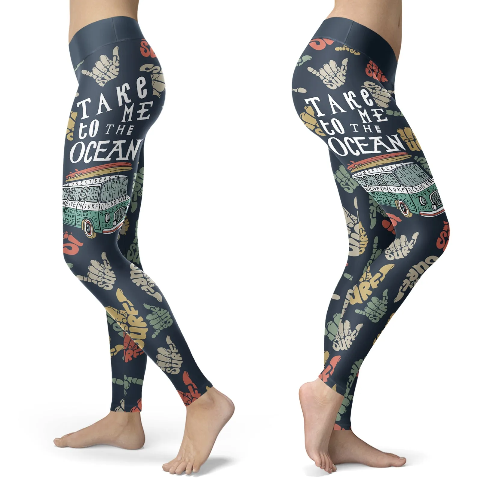 Surfing Leggings Take Me To The Ocean