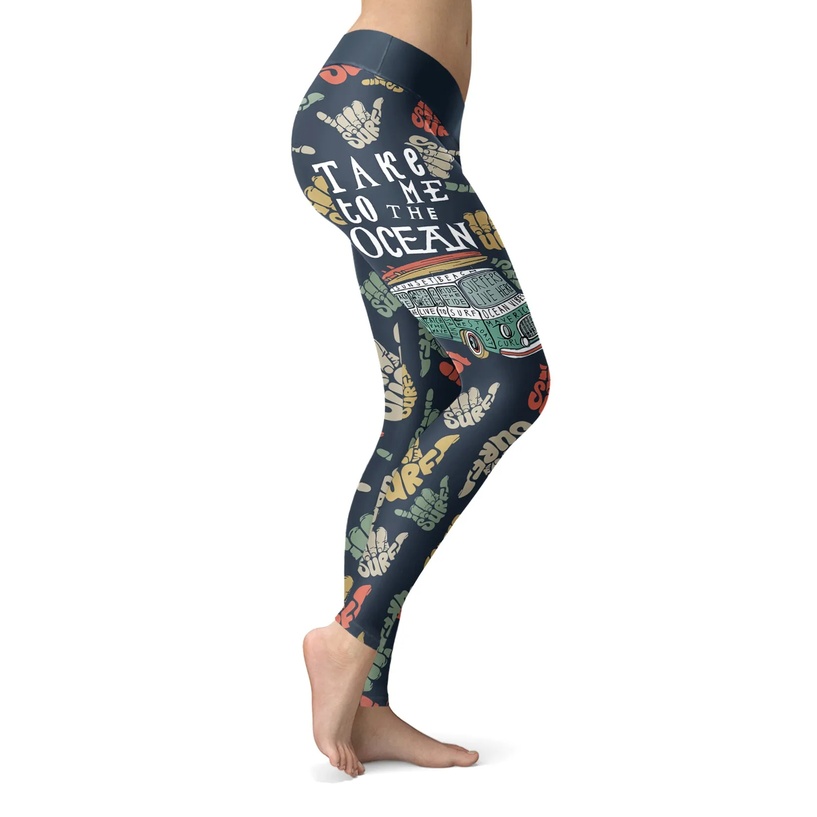 Surfing Leggings Take Me To The Ocean