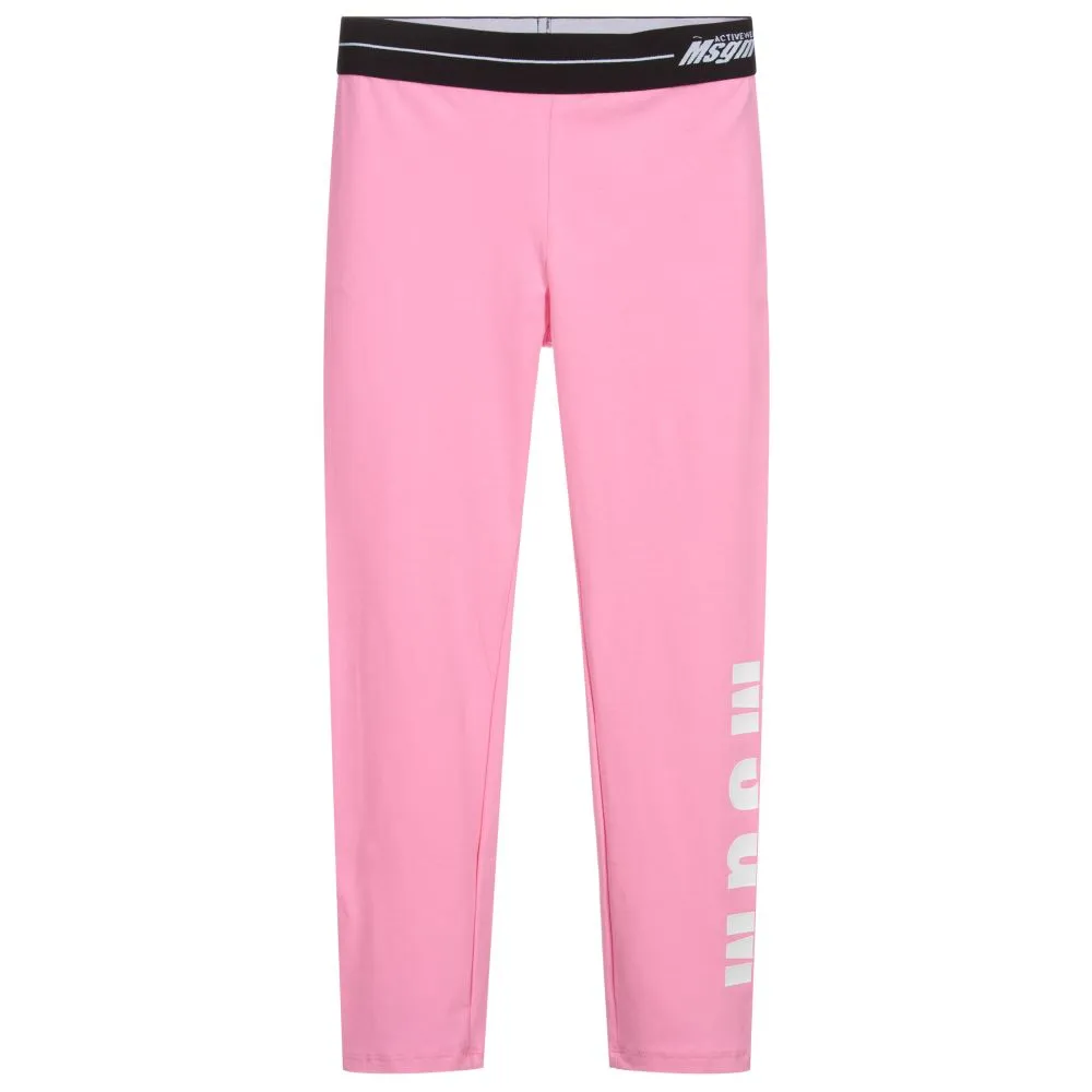 Teen Pink Logo Leggings