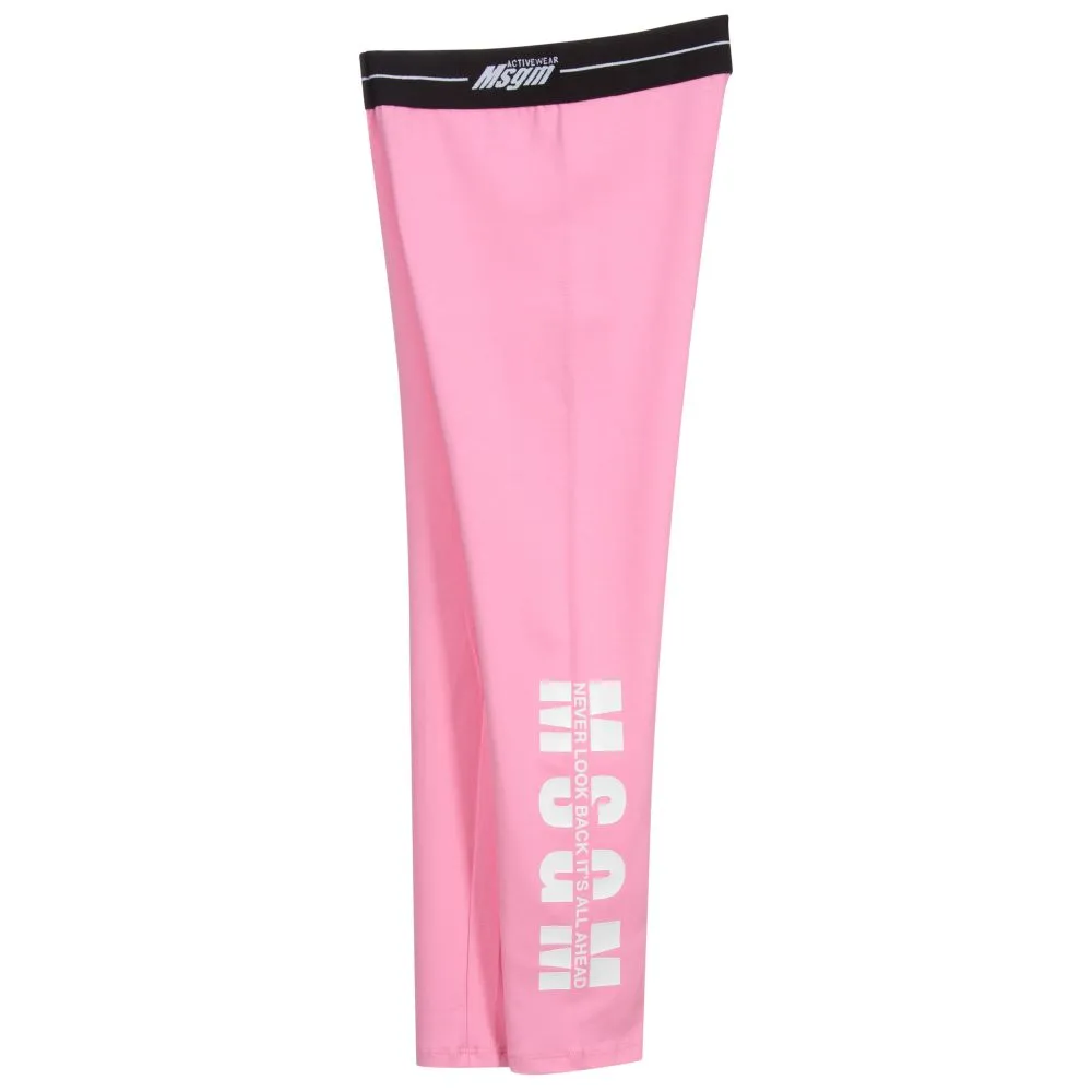 Teen Pink Logo Leggings