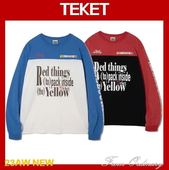 teket  |Unisex Street Style Long Sleeves Long Sleeve T-shirt Logo