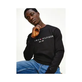 Tommy Hilfiger Mw11596 Msw Tommy Logo Sweatshirt Black