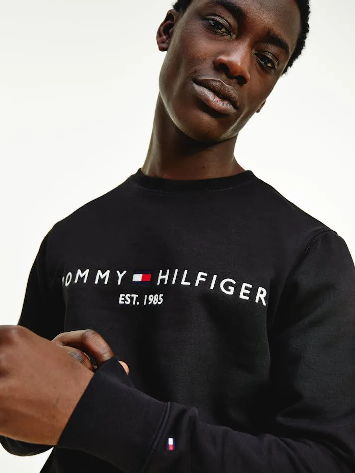 Tommy Hilfiger Mw11596 Msw Tommy Logo Sweatshirt Black