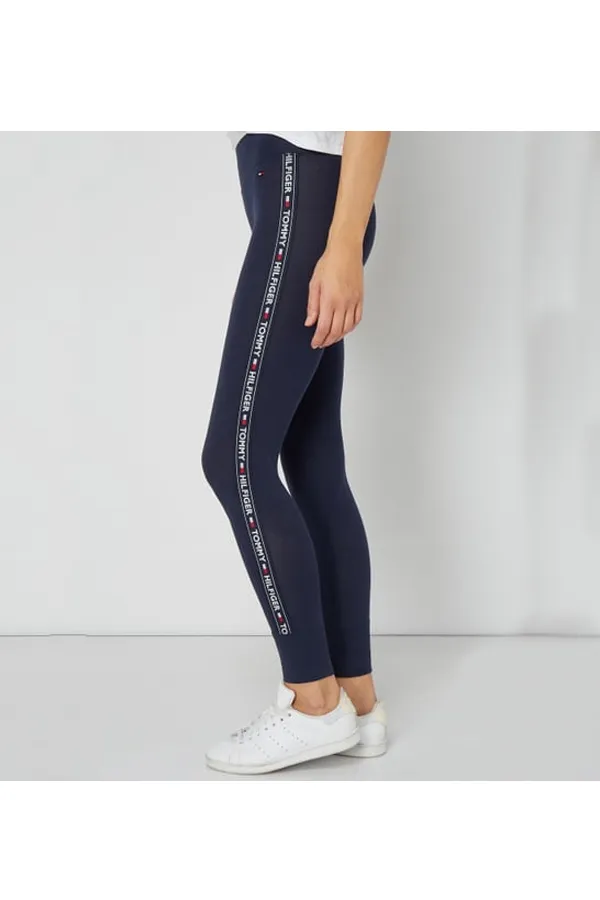 Tommy Hilfiger Women Leggings Side Logo Navy