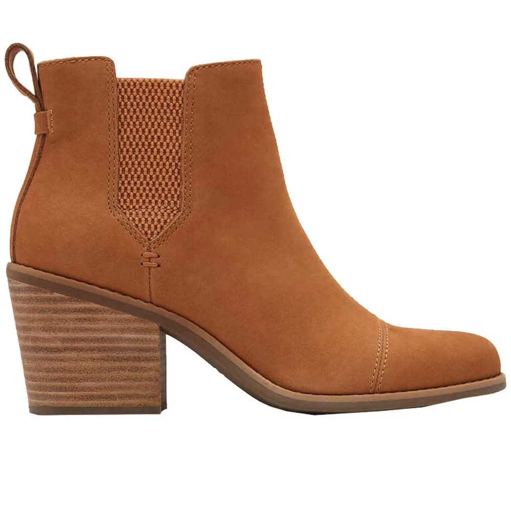 TOMS Shoes Everly Heeled Boot Tan (Women's)