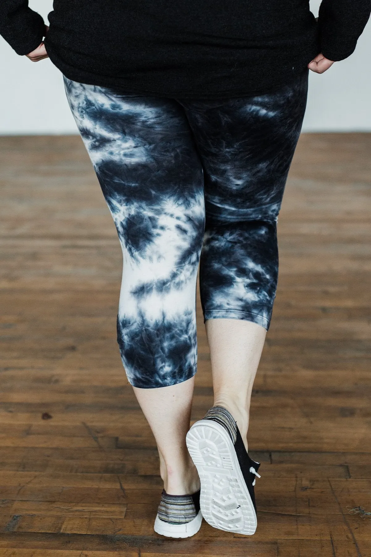 Travel Around Tie Dye Leggings- Black, Dark Navy, & Grey