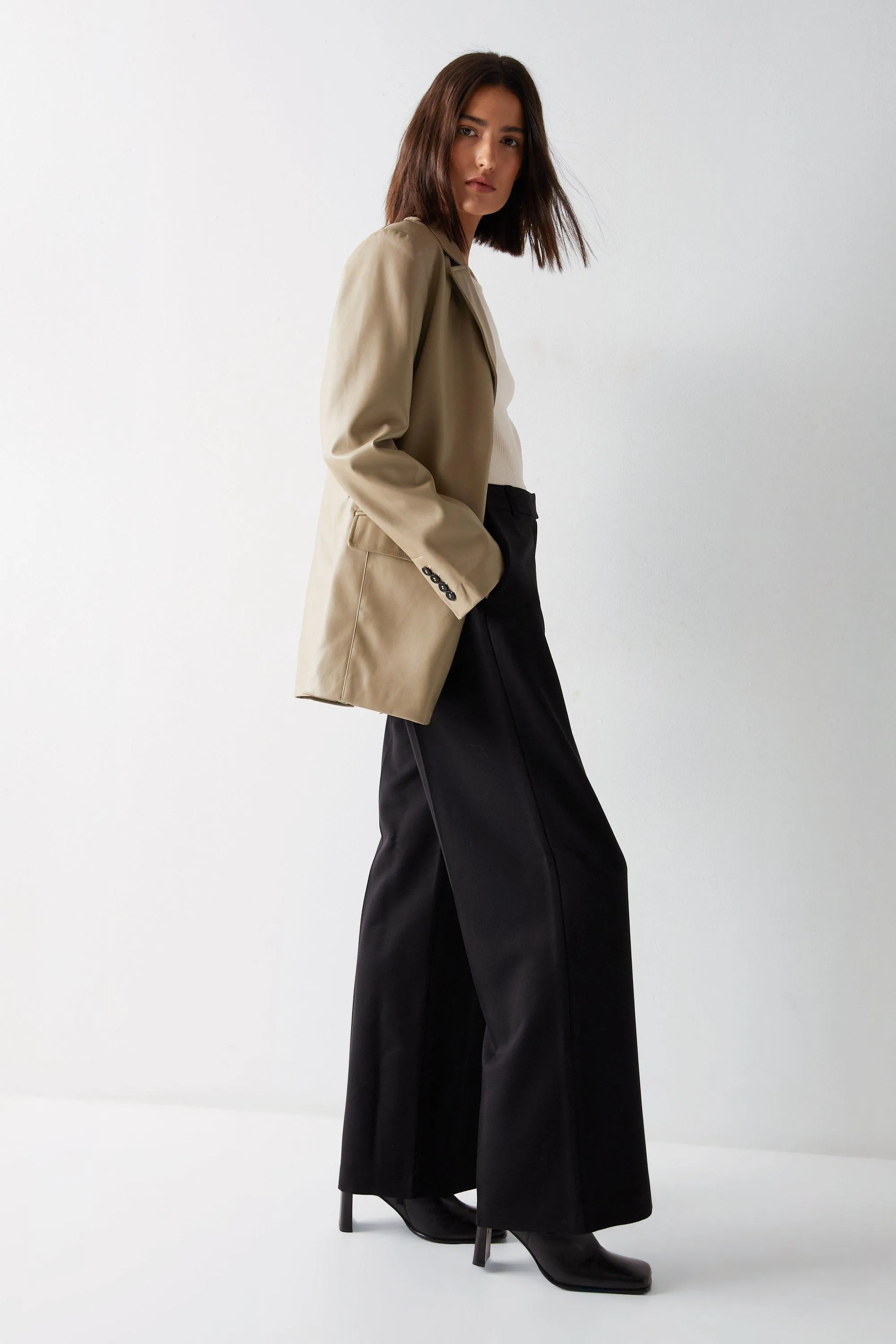 Trousers | Tailored Straight Leg Trousers | Warehouse